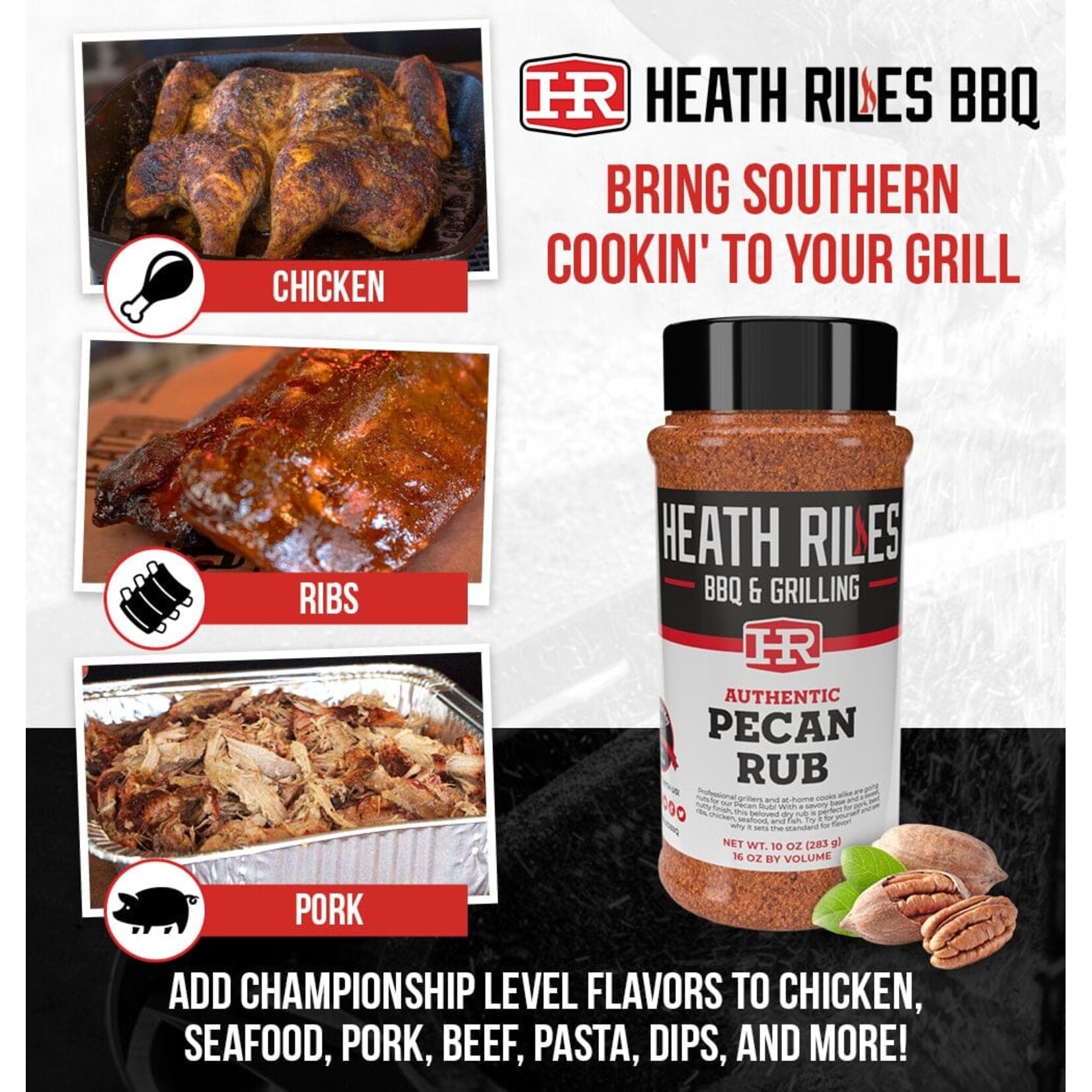 Heath Riles Heath Riles Pecan Rub 10oz
