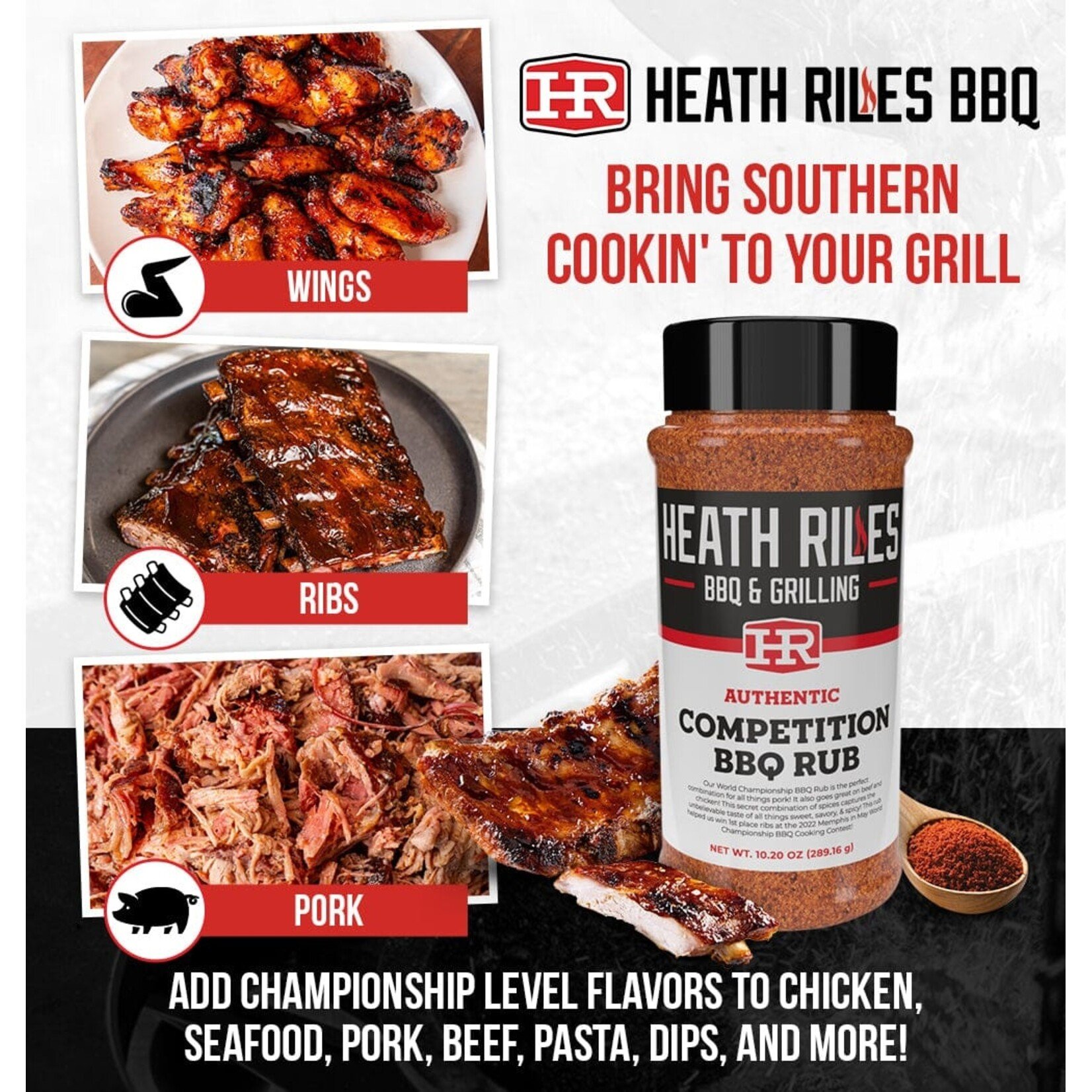 Heath Riles Heath Riles Competition BBQ Rub 10.2oz.
