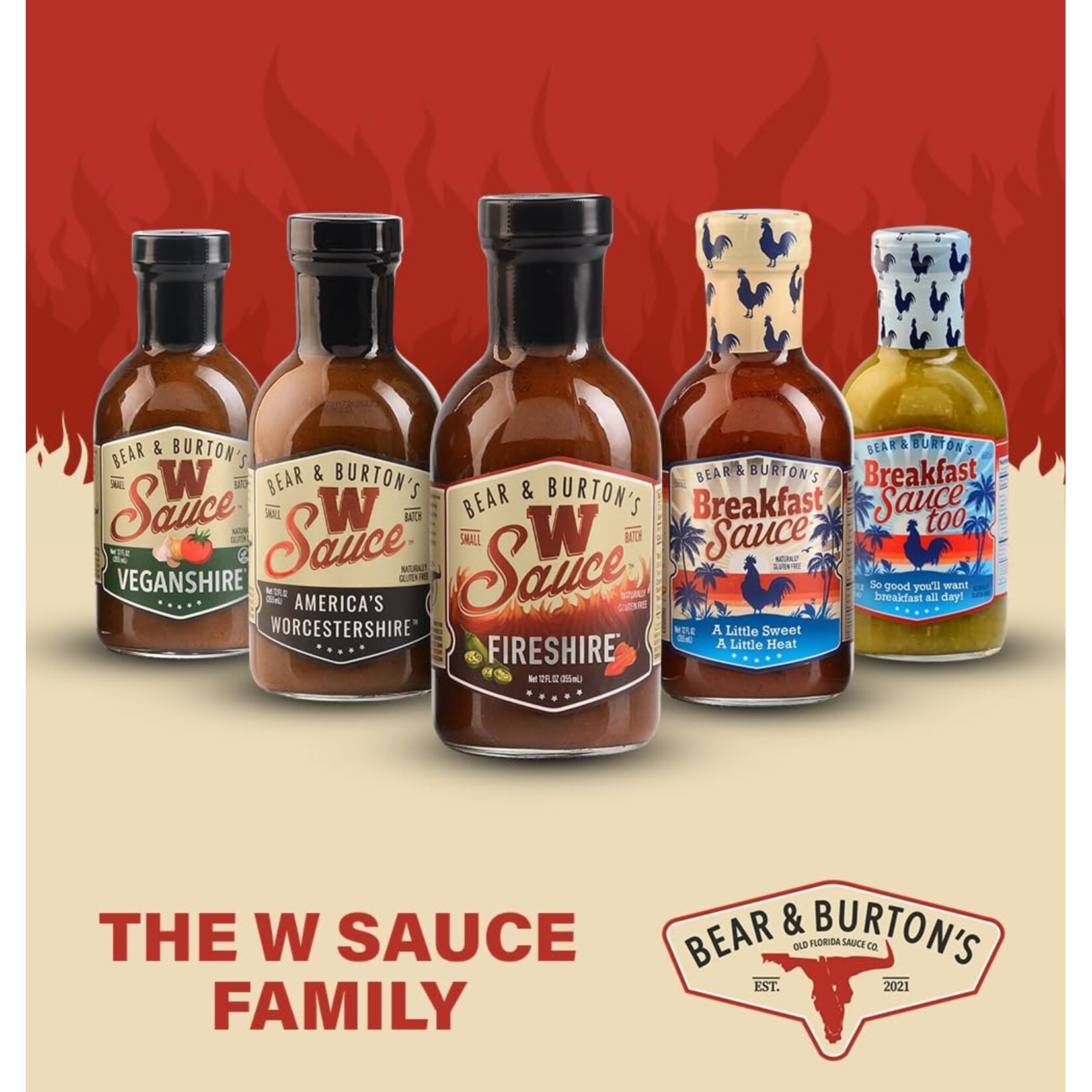 Bear & Burton's Bear & Burton's W Sauce Fireshire Sauce 13oz