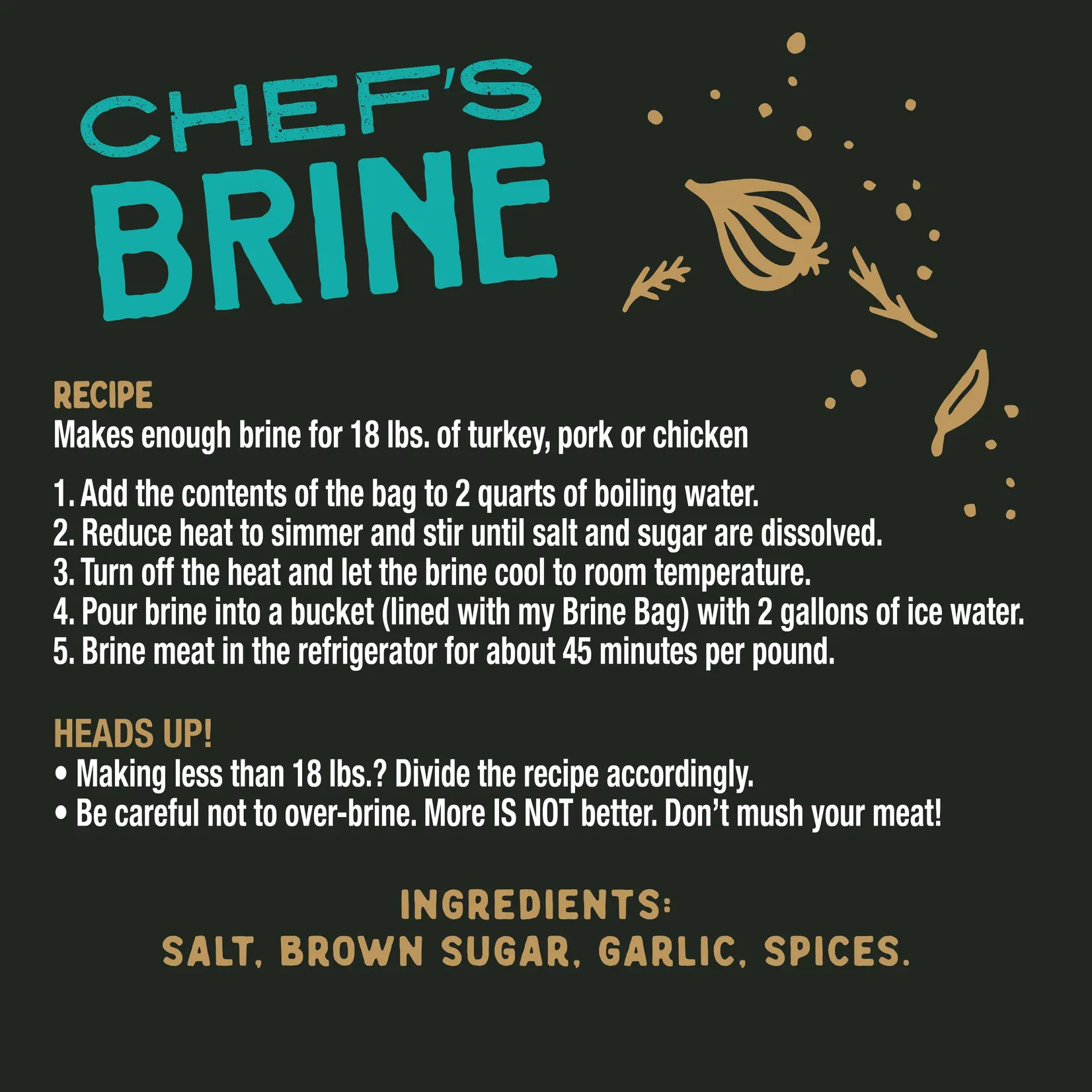 Chef J's BBQ Provisions Chef J's Chef's Brine