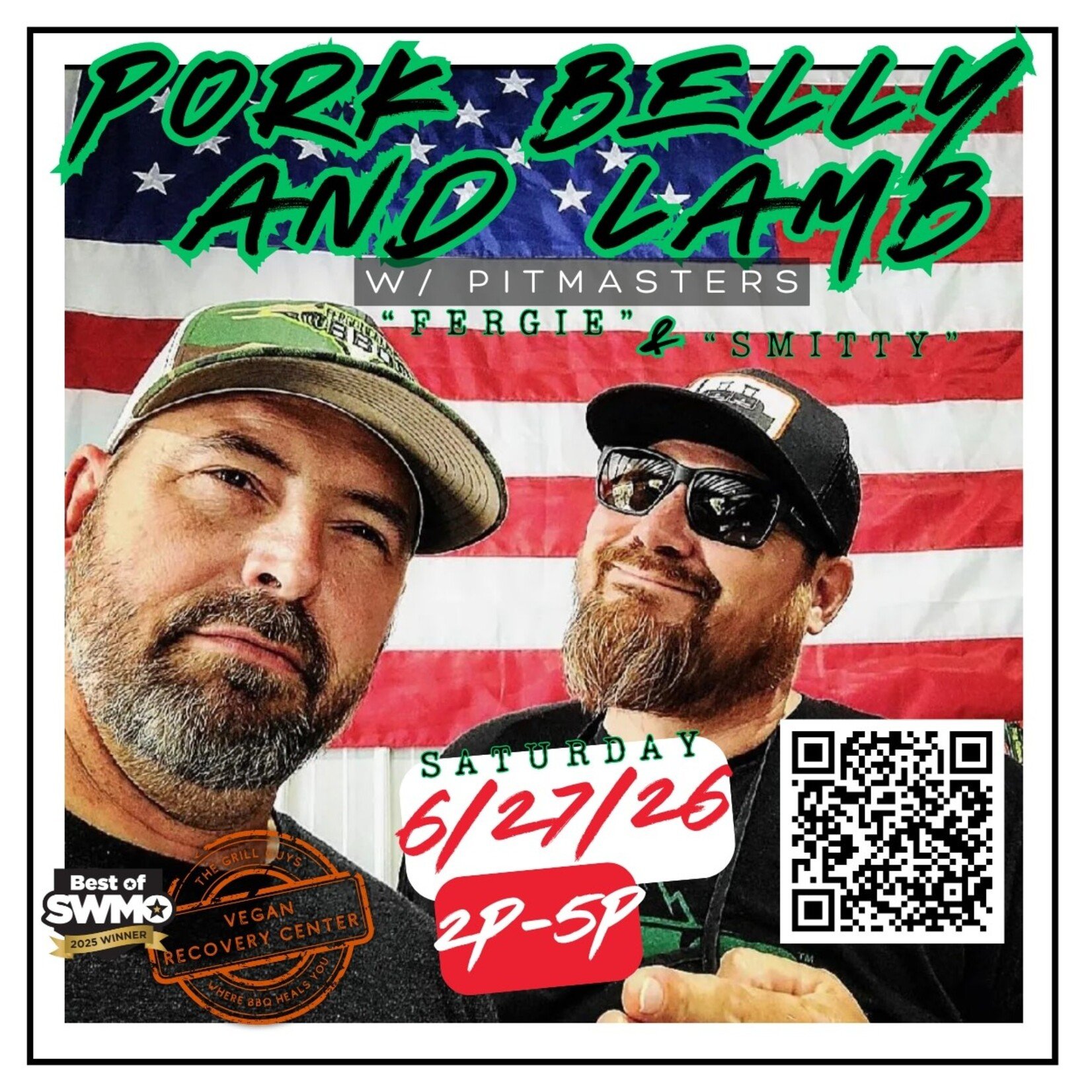 6/27/26 Pork Belly & Lamb w/ Ferg n Booty or Lootalicious, We Couldn't Decide BBQ Class