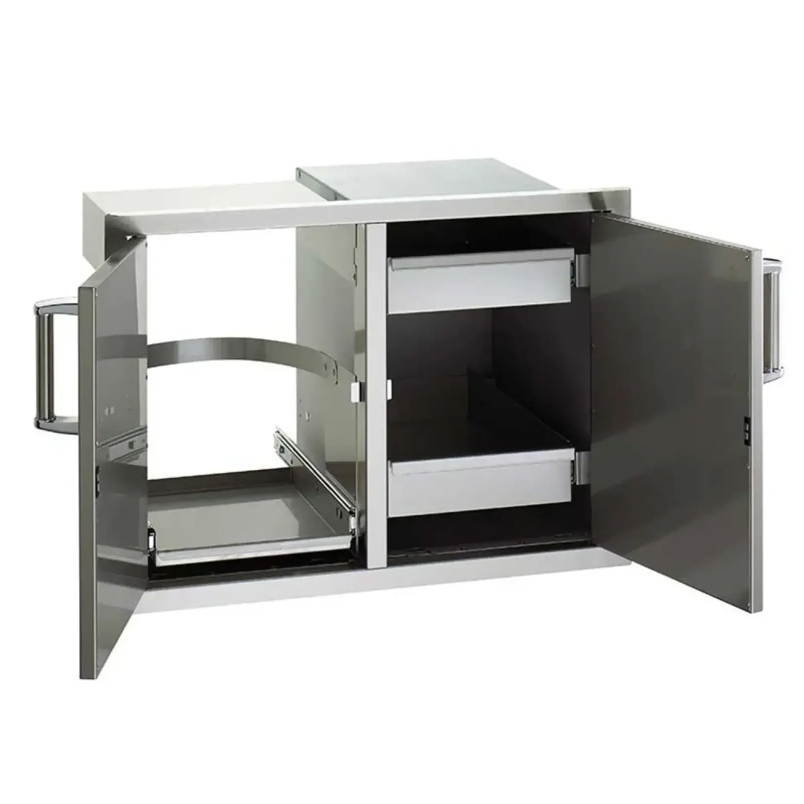FireMagic FireMagic - Flush Mount Series-5 Double Doors w/Tank Tray, Louvers & Dual Drawers 21"H x 30-1/2"W x 20-1/2"D