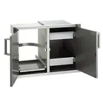 FireMagic FireMagic - Flush Mount Series-5 Double Doors w/Trash Tray & Dual Drawers 21"H x 30-1/2"W x 20-1/2"D