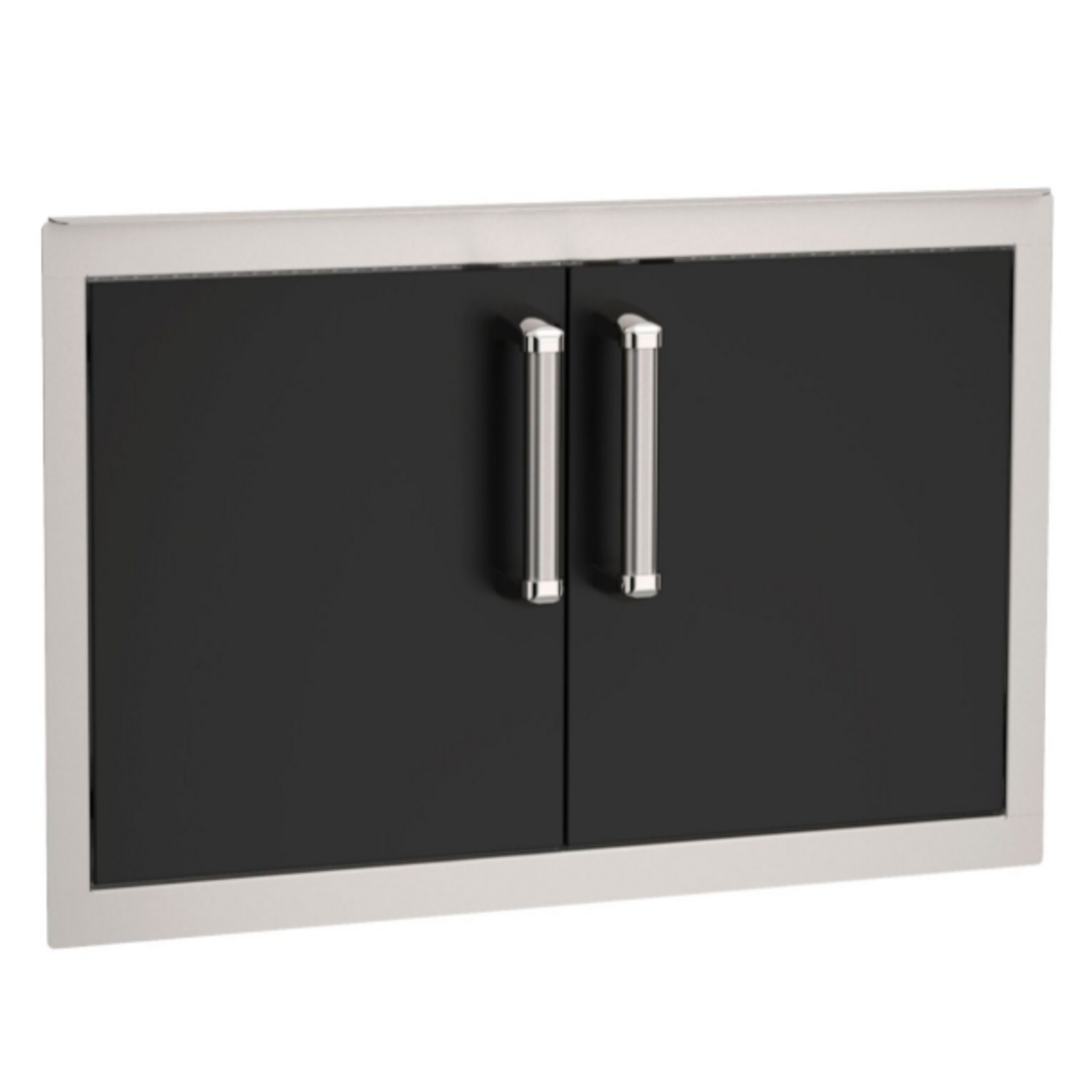 FireMagic FireMagic - Flush Mount Series-5 Double Access Doors 14"H x 30"W - Reduced Height - Black