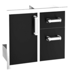 FireMagic FireMagic - Flush Mount Series-5 Door/Drawer Combo 18"H x 30"W x 26"D - Black