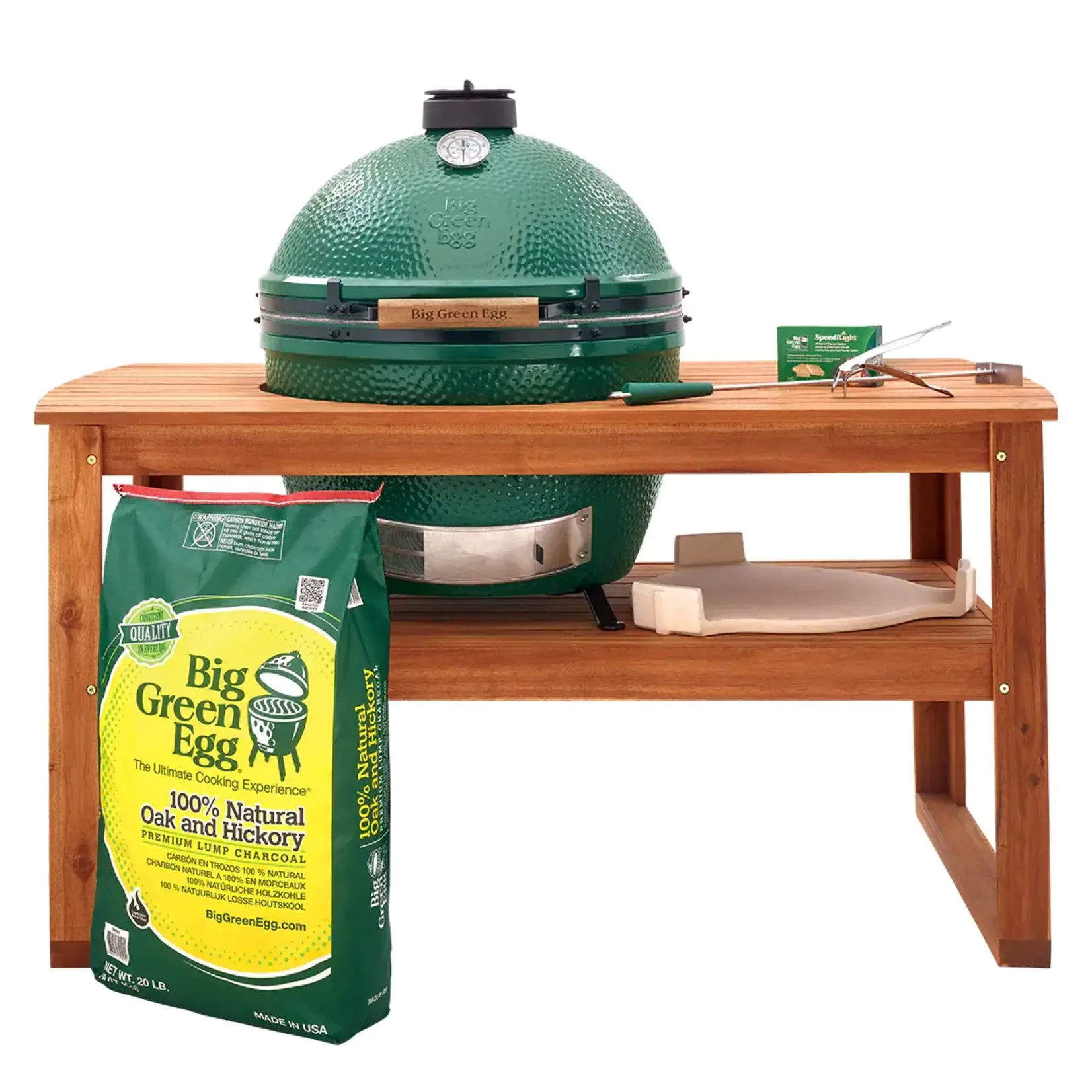 Big Green Egg BGE Acacia Table Package - XL