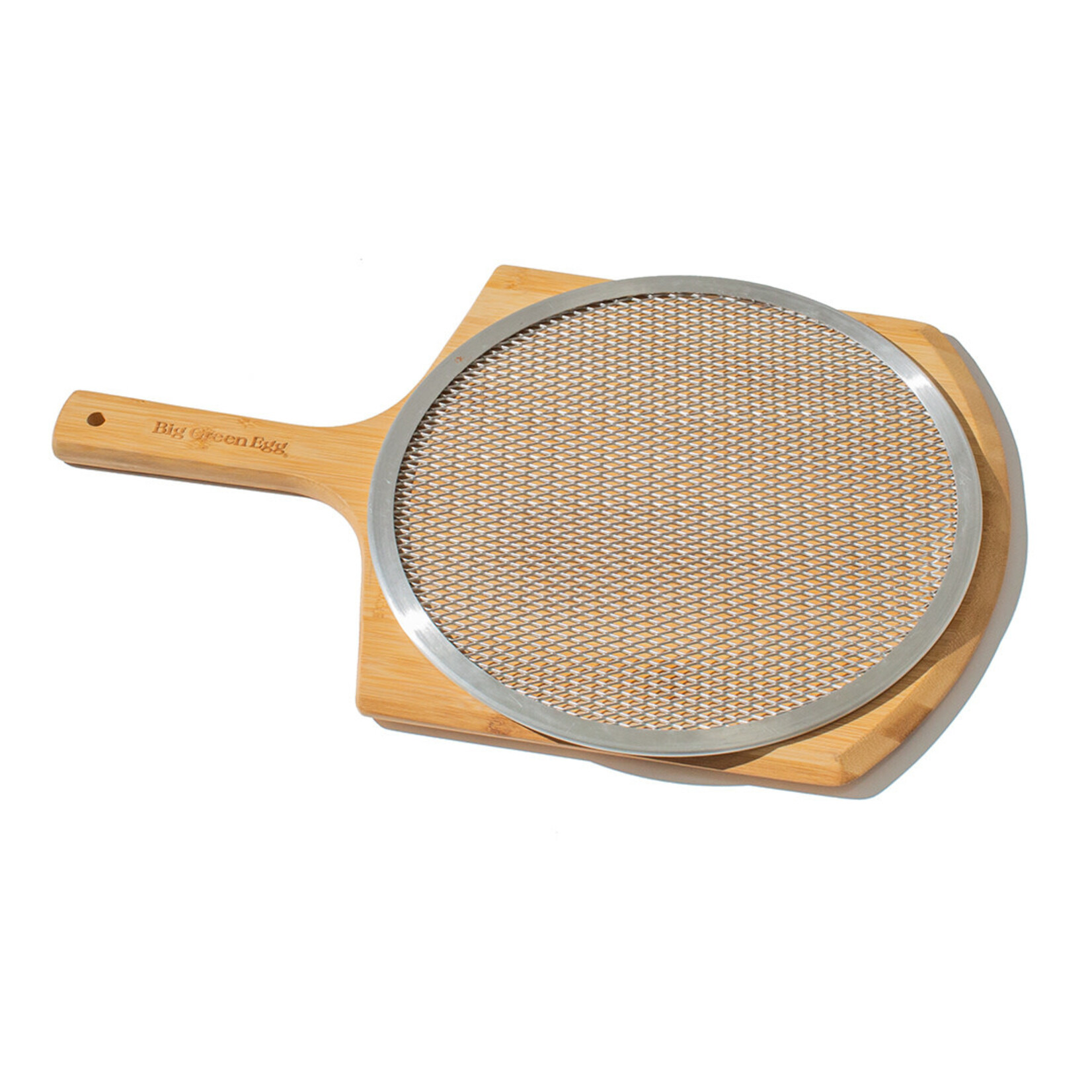 Big Green Egg BGE Bamboo Pizza Peel w/ Aluminum Screen