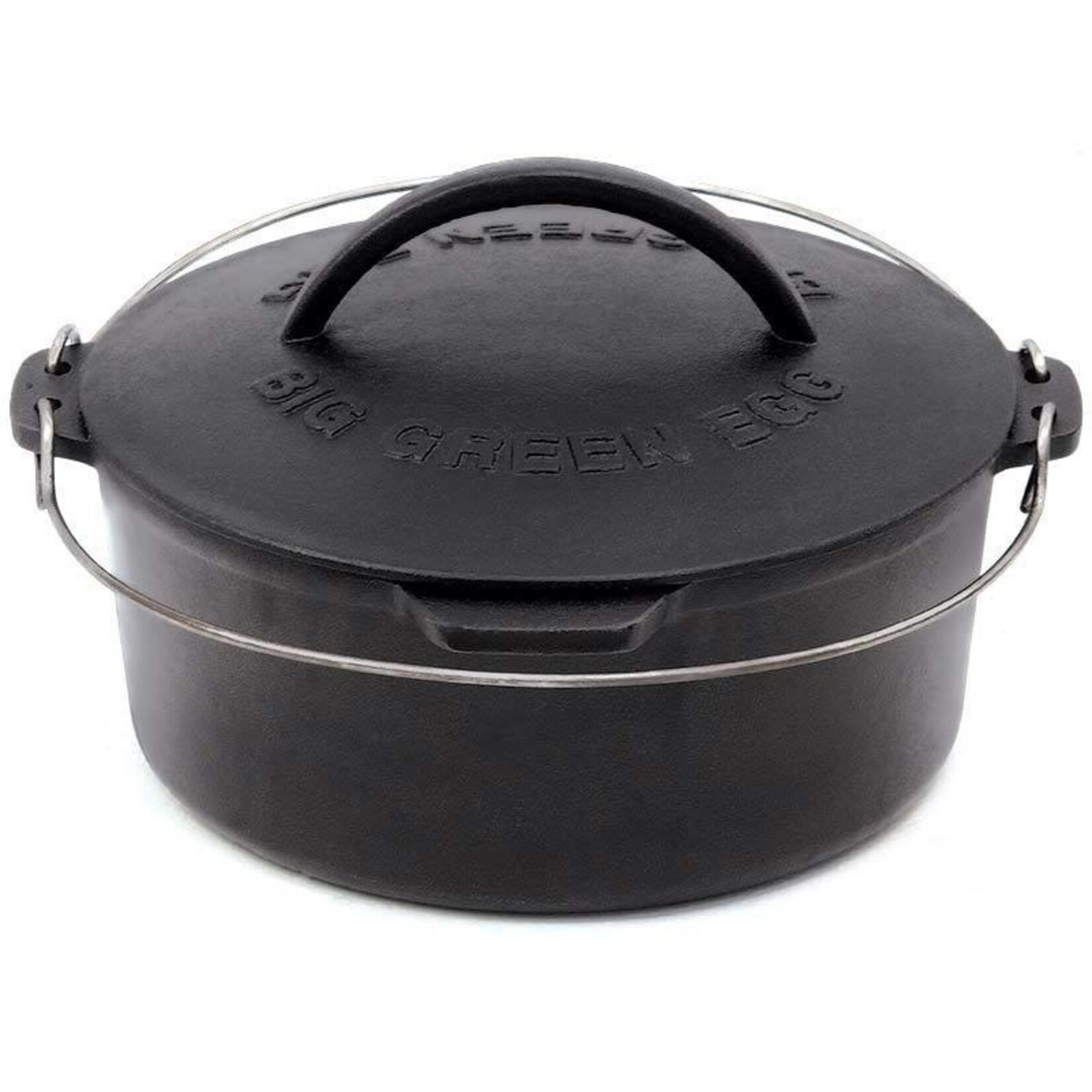 Big Green Egg BGE Dutch Oven, Cast Iron (Round)