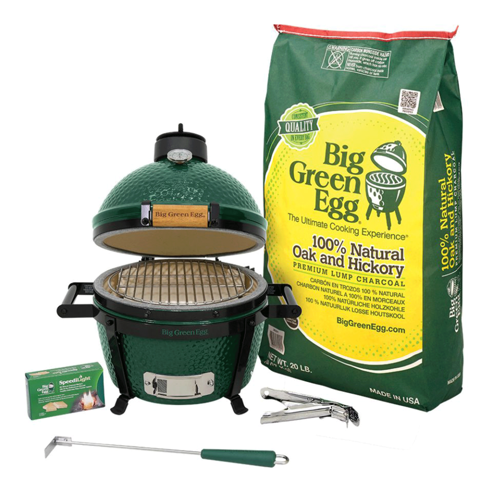 Big Green Egg BGE MiniMax Package w/Carrier