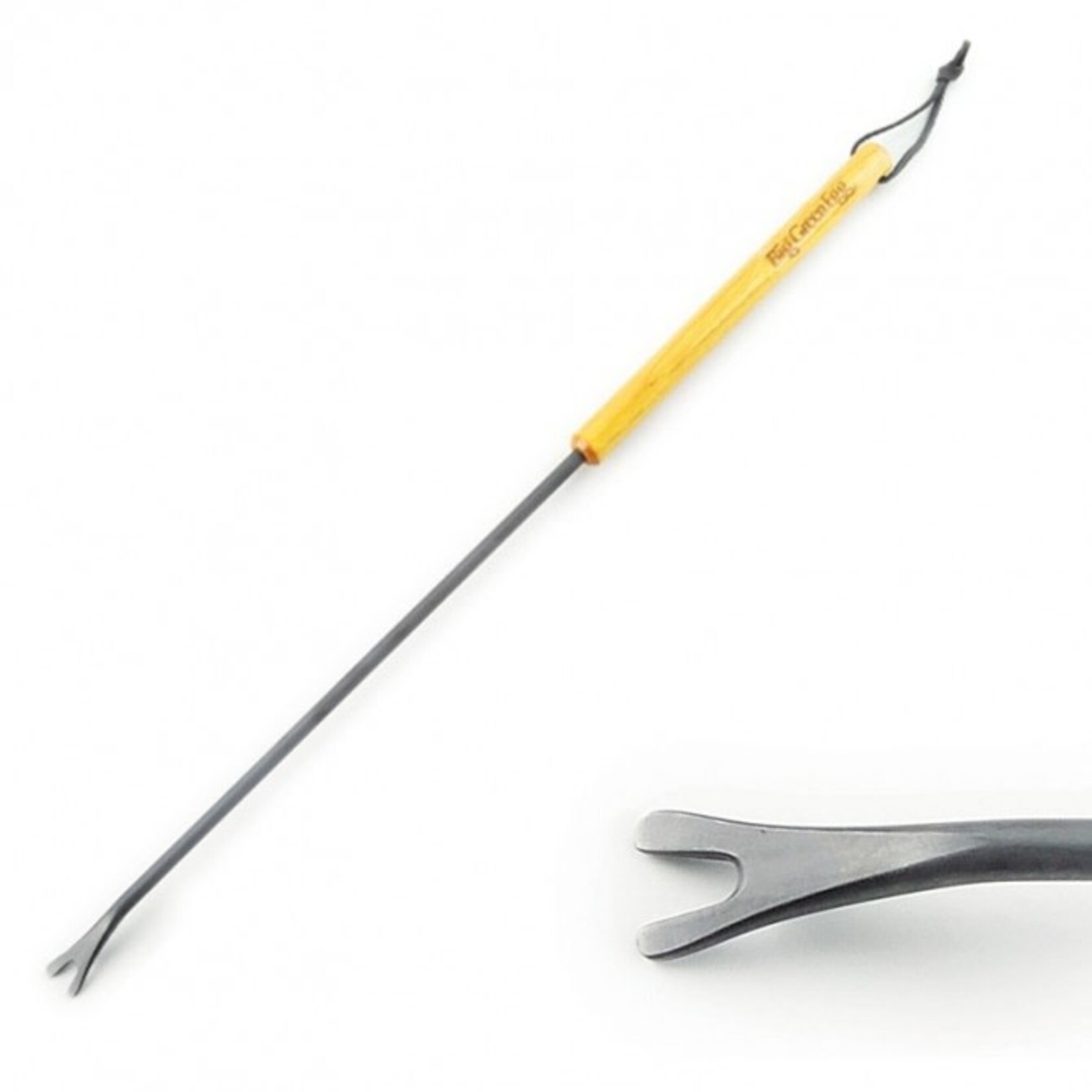 Big Green Egg BGE Grid Cleaner, Long Handle, V-Notch