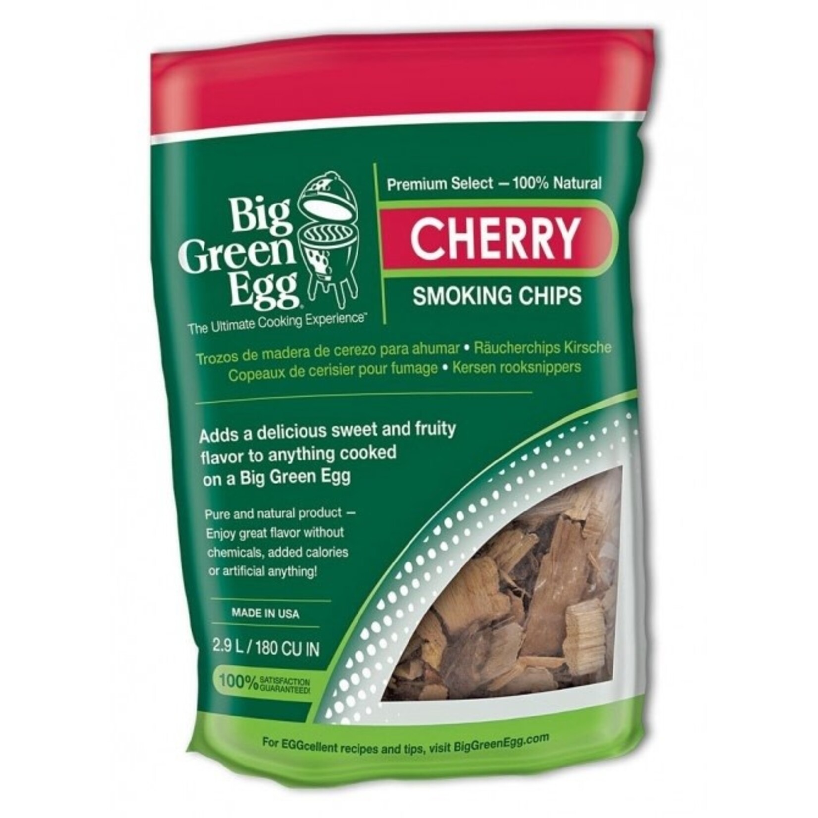 Big Green Egg BGE Wood Chips, Cherry, 180ci