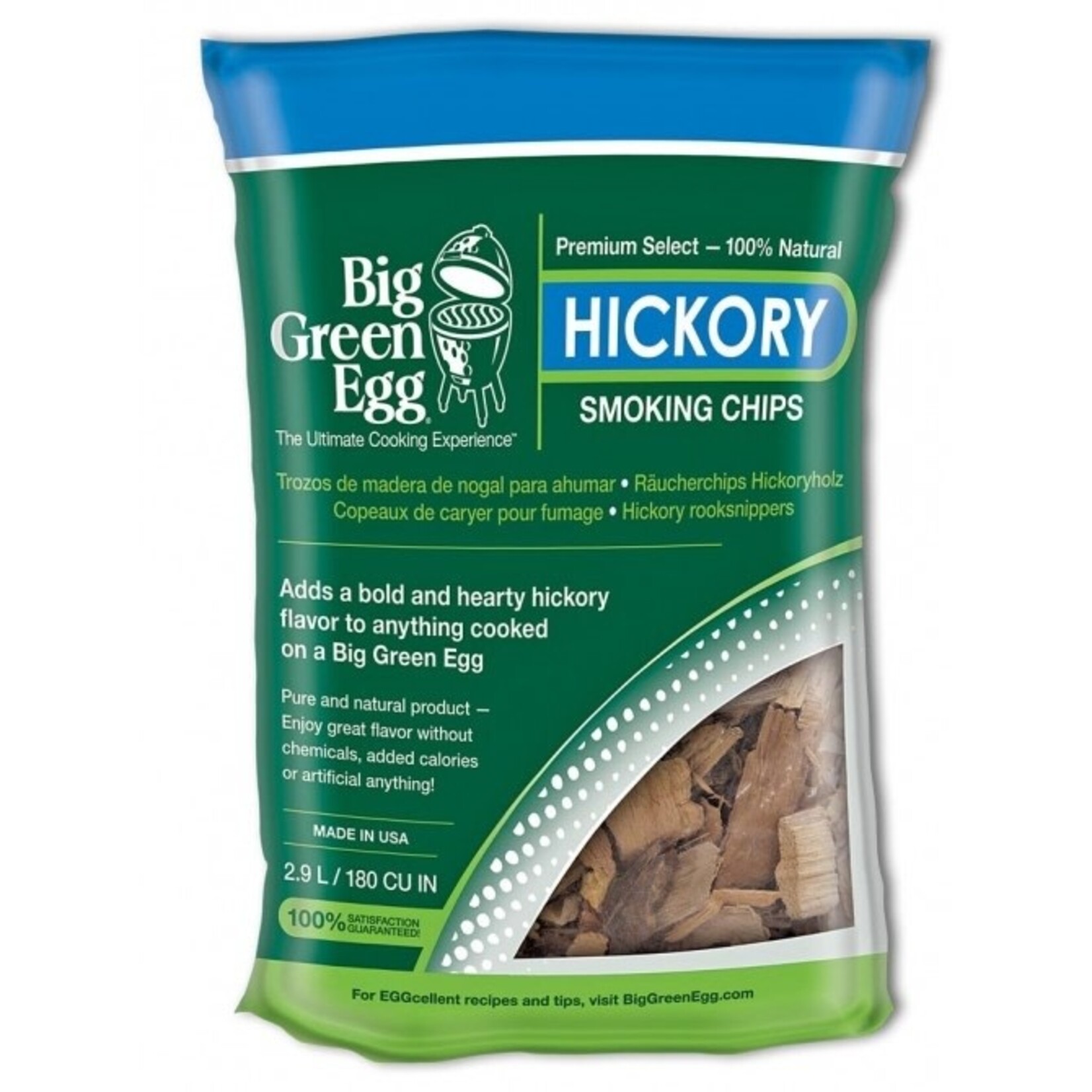 Big Green Egg BGE Wood Chips, Hickory, 180ci