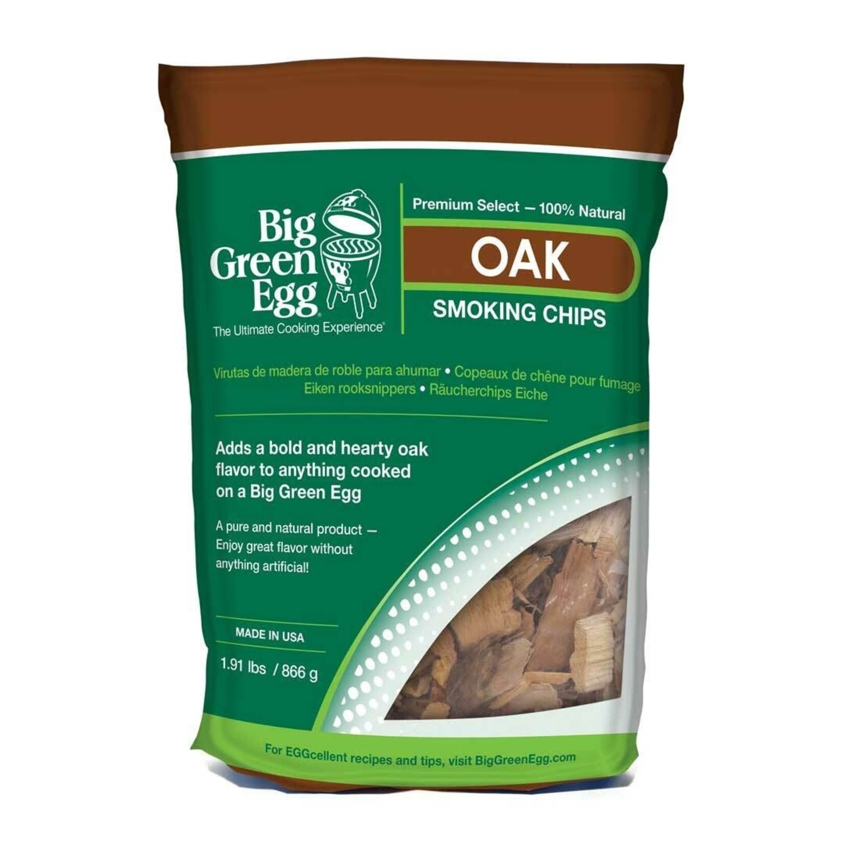 Big Green Egg BGE Wood Chips, Oak, 180ci