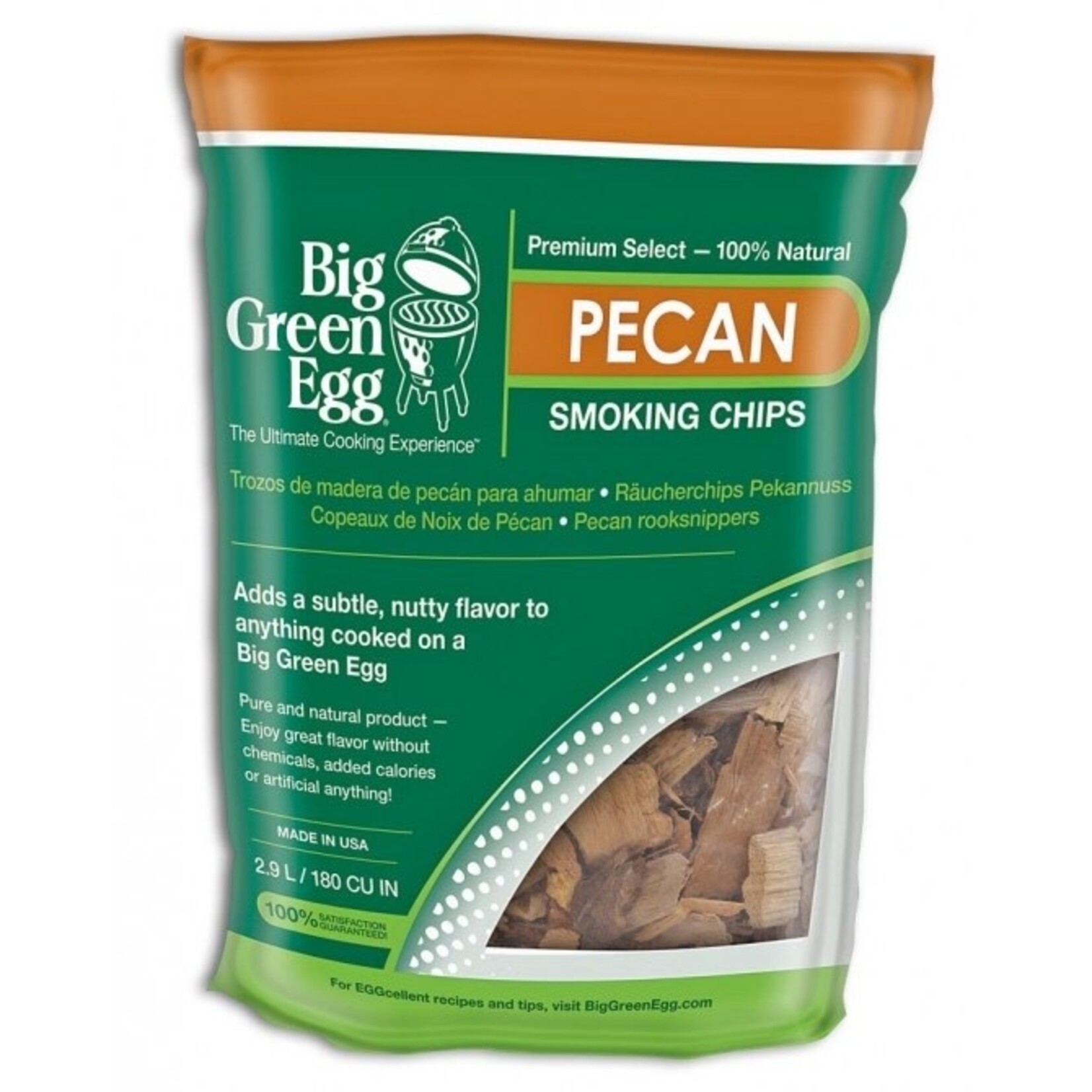 Big Green Egg BGE Wood Chips, Pecan, 180ci