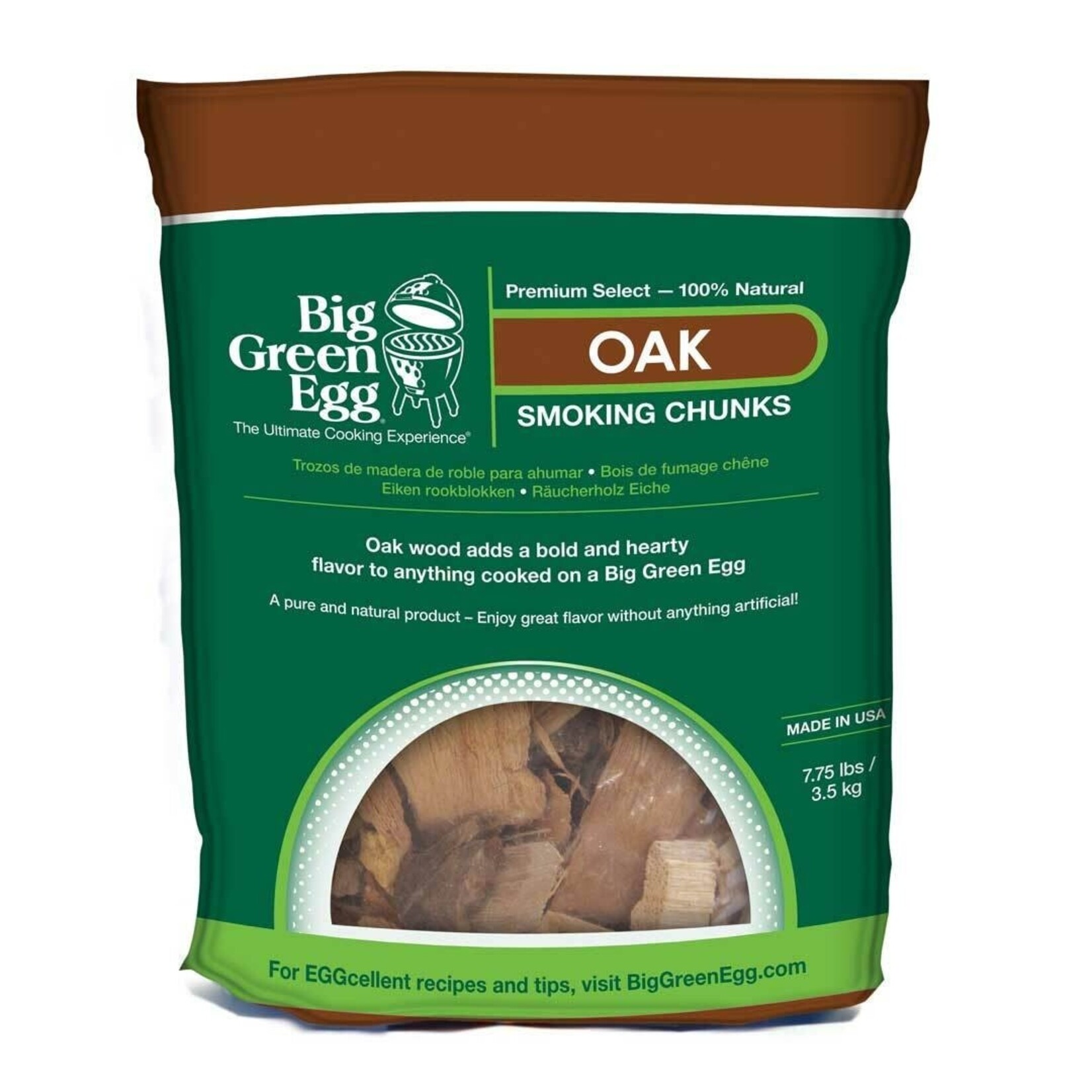 Big Green Egg BGE Wood Chunks, Oak