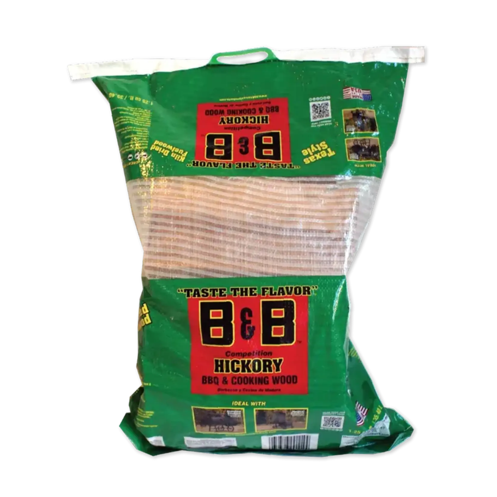 B & B Charcoal B&B Hickory Splits 1.25cu.ft.