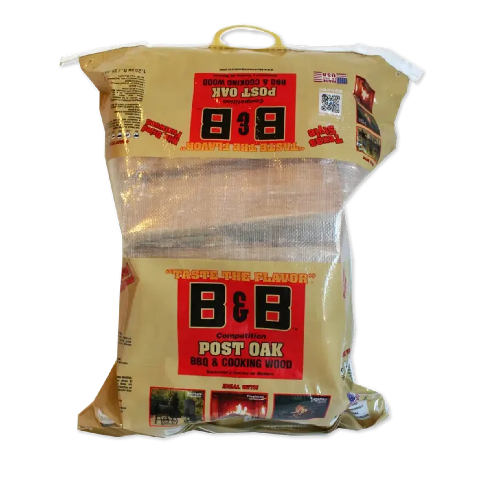 B & B Charcoal B&B Post Oak Splits 1.25cu.ft.