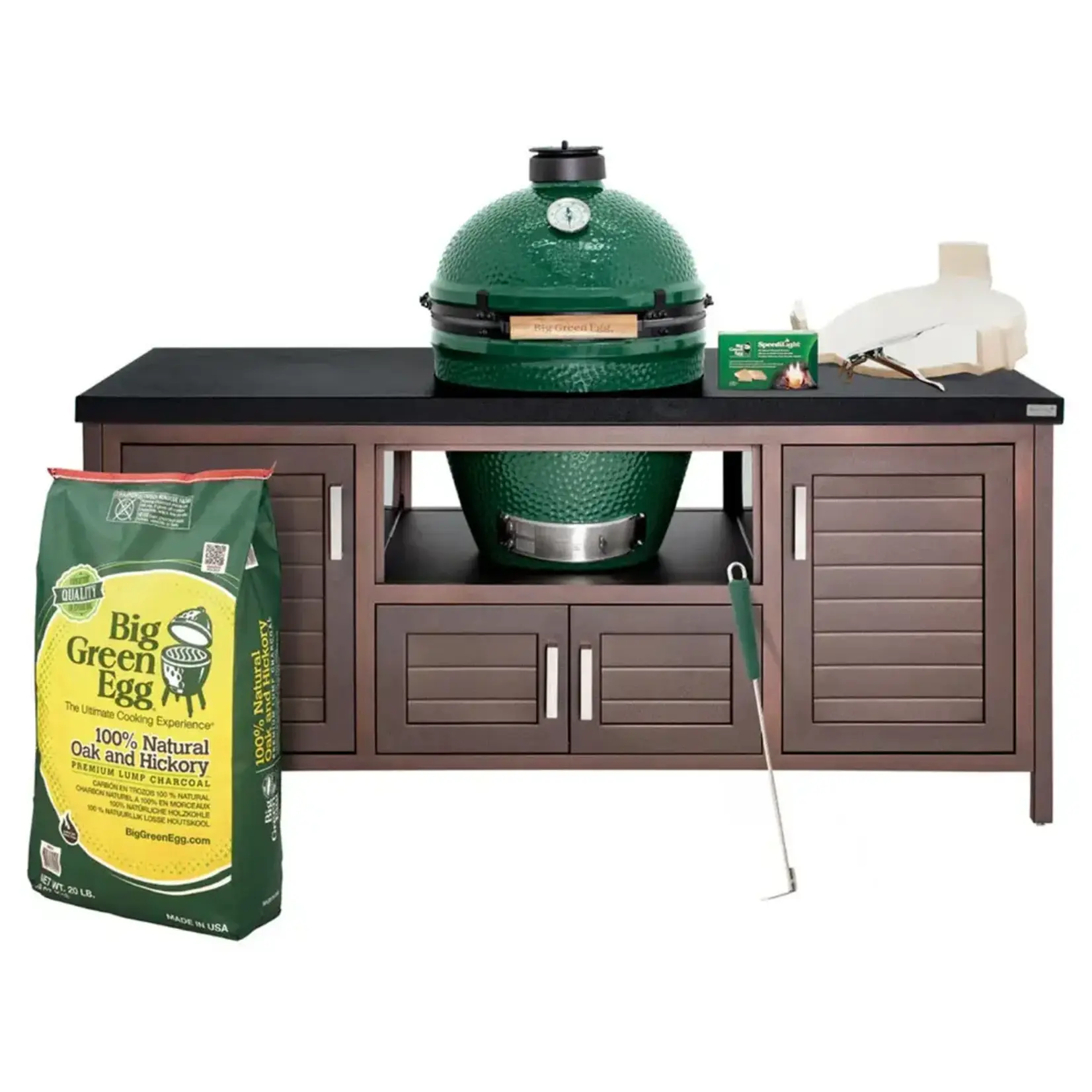 Big Green Egg BGE Modern Cooking Island 69" Table Starter Package - LG