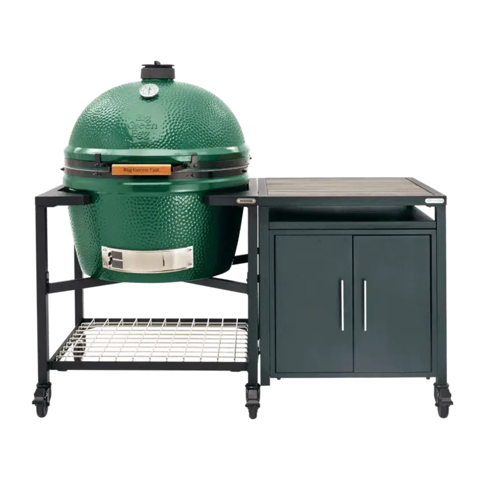 Big Green Egg BGE Modular Nest + Cabinet Package, Acacia - 2XL