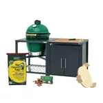 Big Green Egg BGE Modular Nest + Cabinet Package, Acacia - Medium