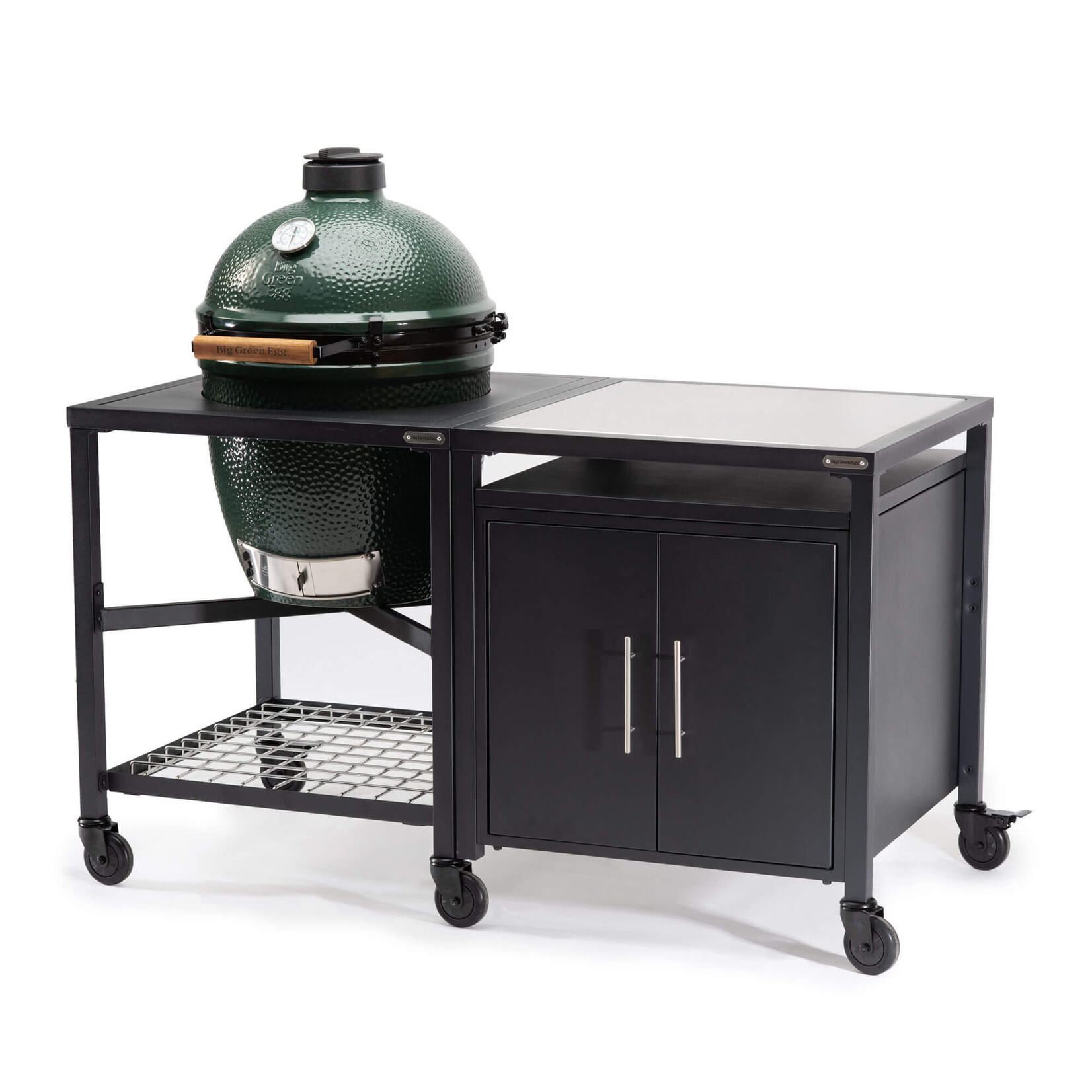 Big Green Egg BGE Modular Nest + Cabinet Package, Stainless - Large