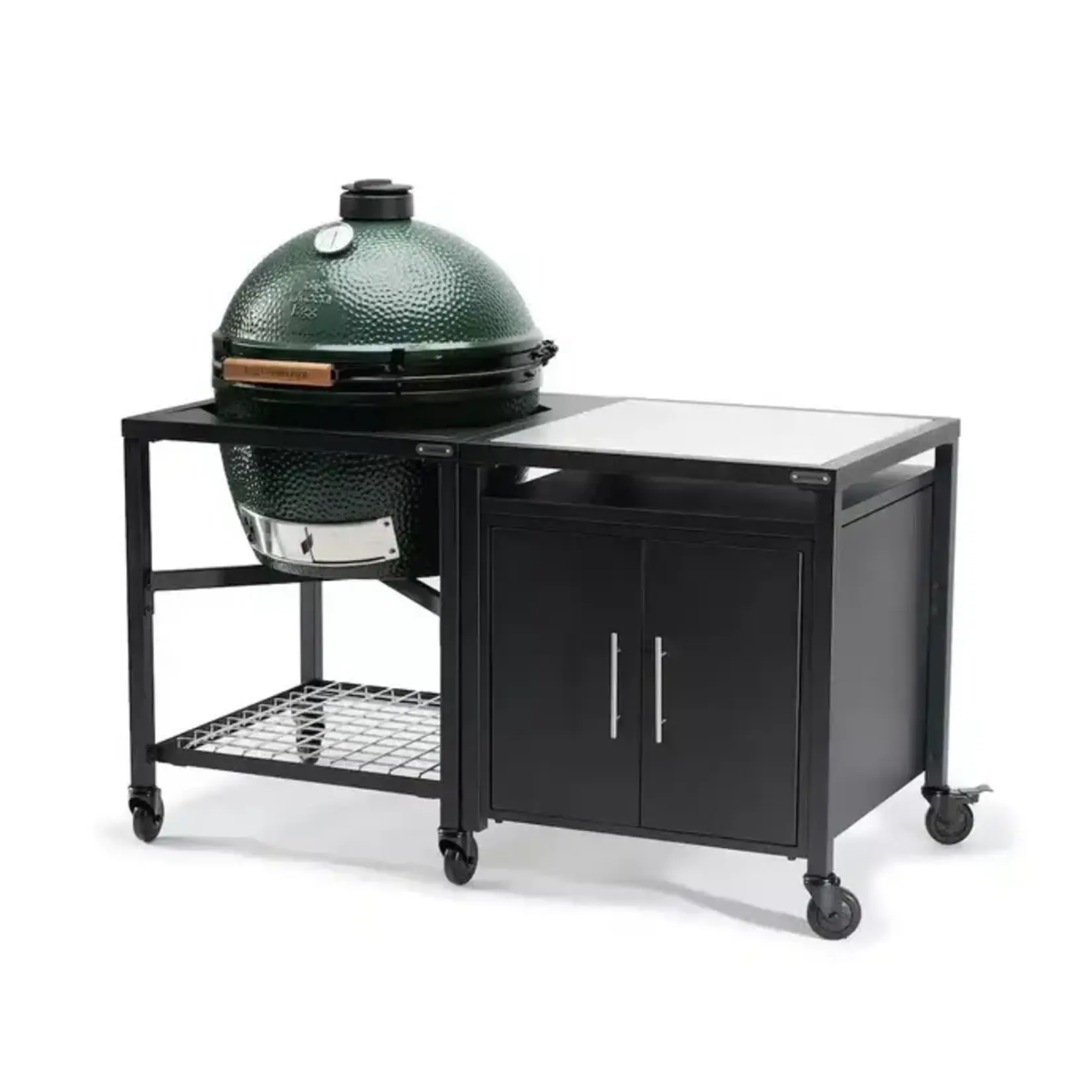 Big Green Egg BGE Modular Nest + Cabinet Package, Stainless - XL