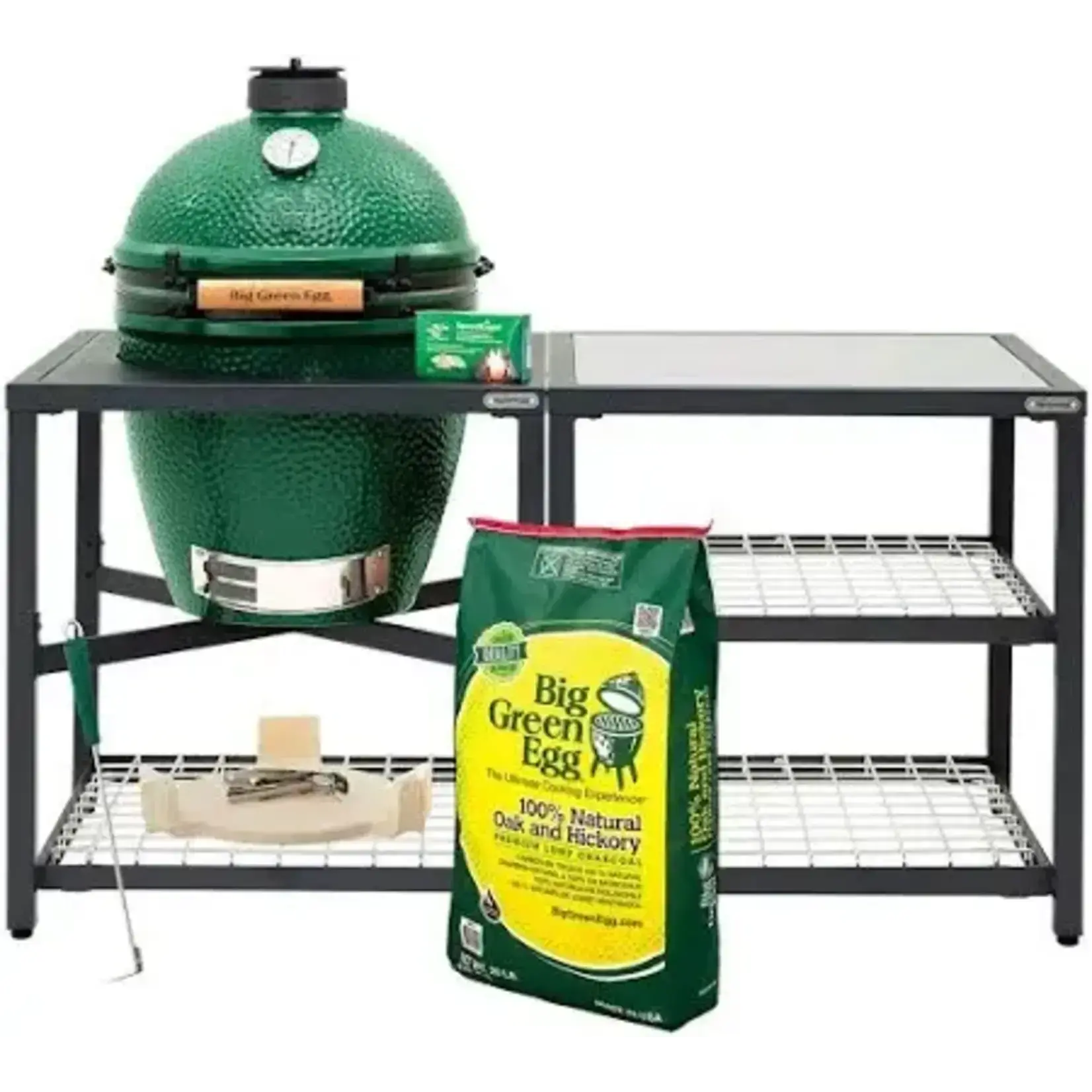 Big Green Egg BGE Modular Nest + Expansion Package, Stainless - Medium