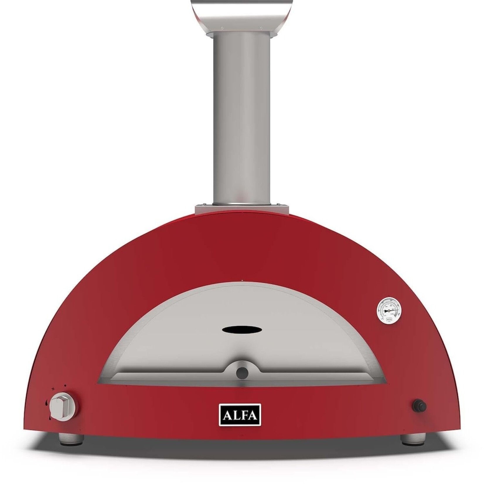 Alfa Alfa Moderno 3 Pizze Oven Gas (Top Only) NG -Ruby Red