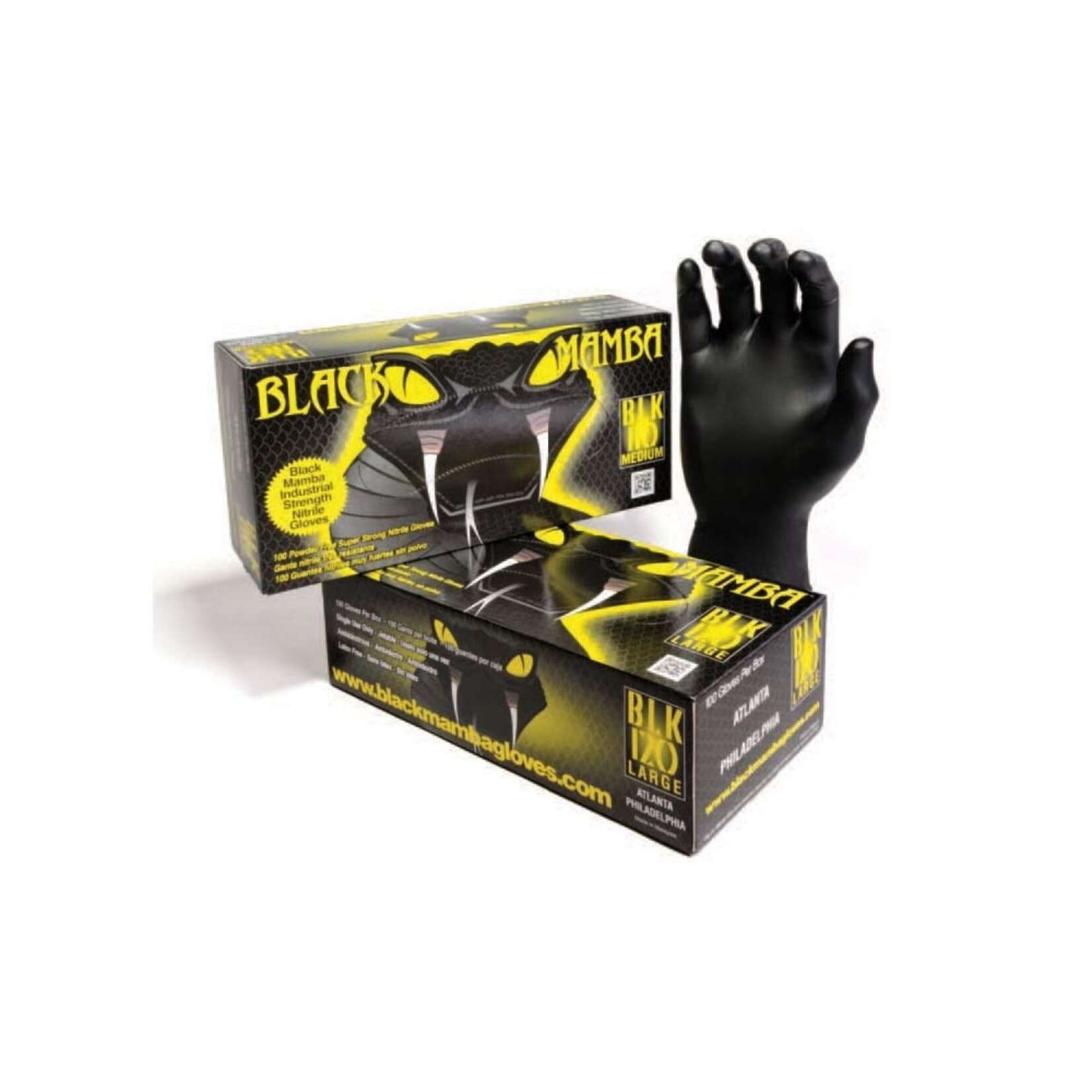 Black Mamba Black Mamba 6.25mil Nitrile Gloves - XLarge (100qty)