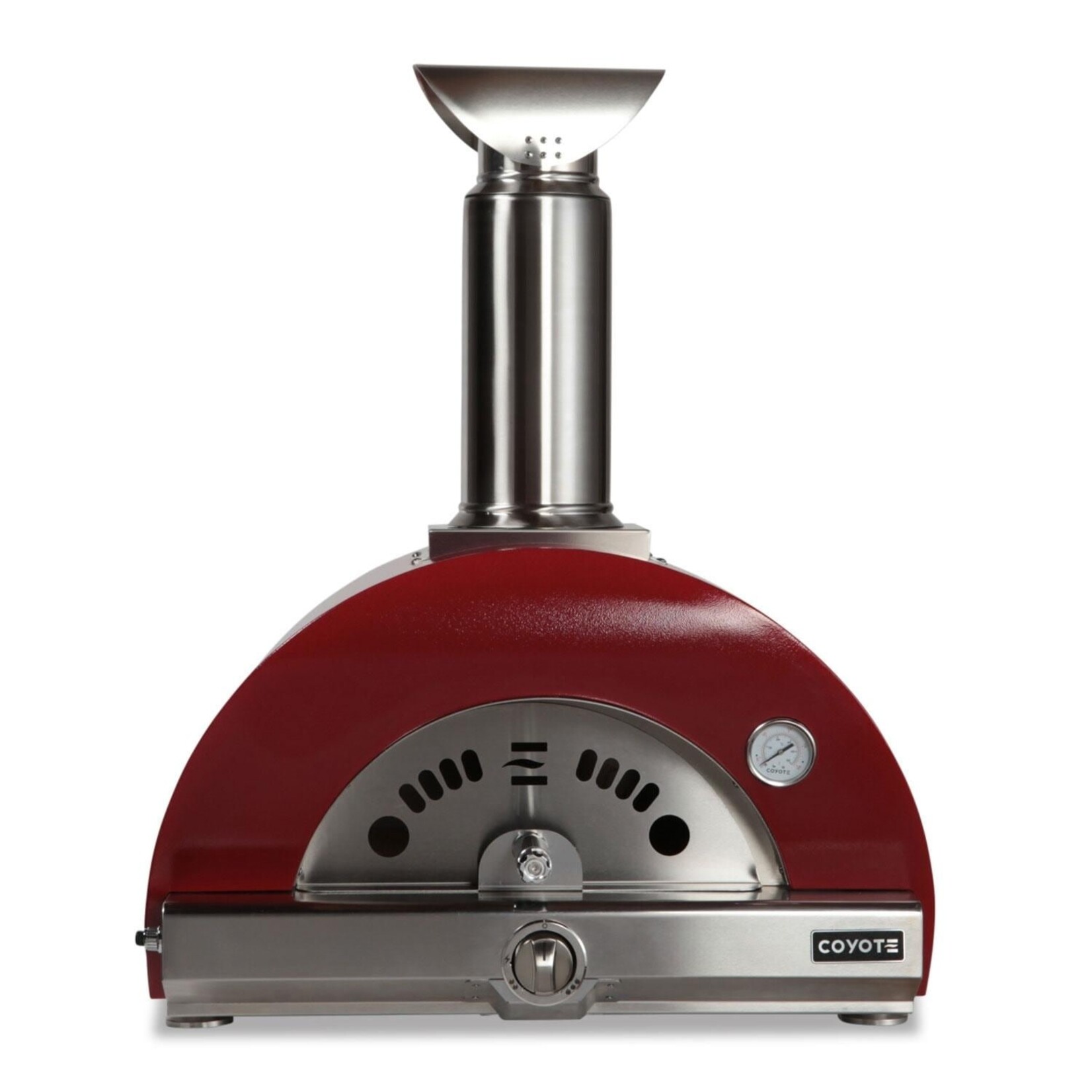 Coyote Coyote Hybrid Pizza Oven 30" Multi-Fuel Wood or Natural Gas - Red