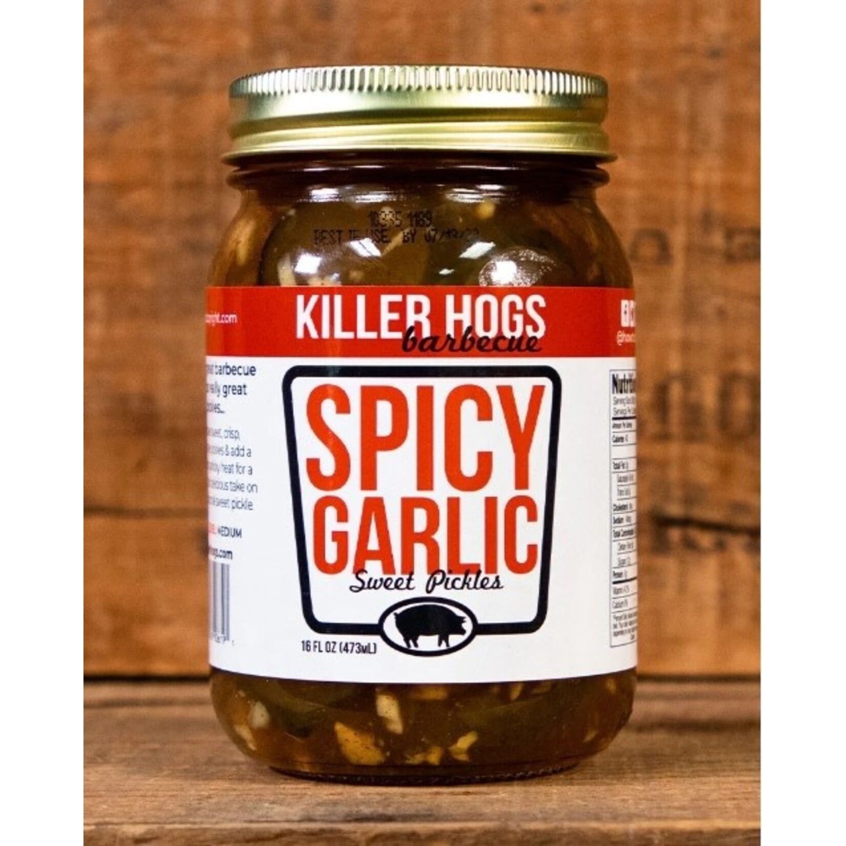 Killer Hogs Barbecue Killer Hogs Spicy Garlic Sweet Pickles