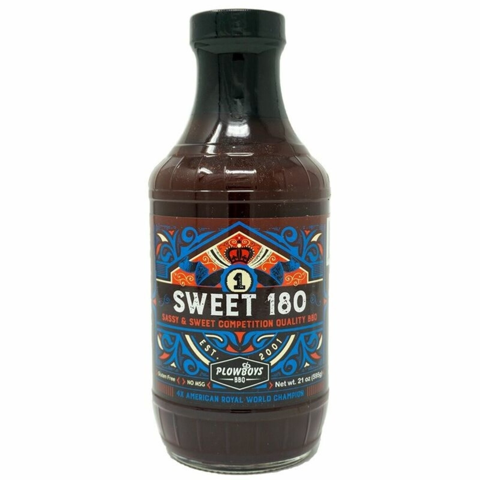 Plowboys BBQ Plowboys BBQ  Sweet 180 Sauce 21oz