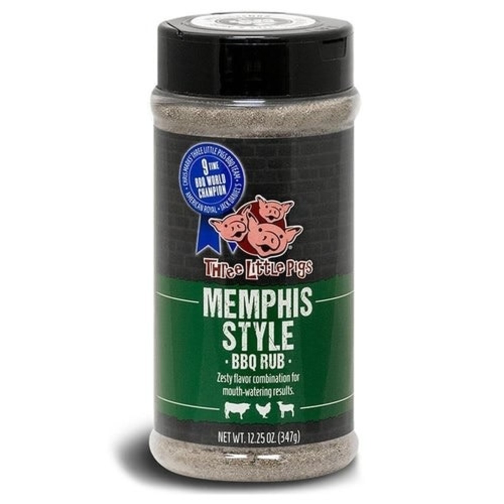 Three Little Pigs Three Little Pigs Memphis Style BBQ Rub 12.25oz
