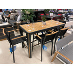 HIGOLD HIGOLD GENEVA Bar Dining Set 7Pc - Nero
