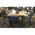 HIGOLD HIGOLD GENEVA Square Umbrella Dining Set - 5pc - Nero