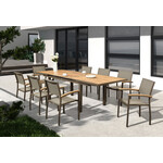 HIGOLD HIGOLD HECK Extension Dining Set - 9 Pc - Latte