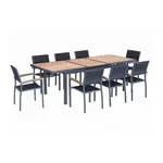 HIGOLD HIGOLD HECK Extension Dining Set - 9 Pc - Nero