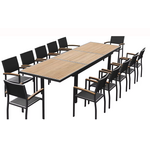 HIGOLD HIGOLD HECK XL Extension Dining Set - 13 Pc - Nero