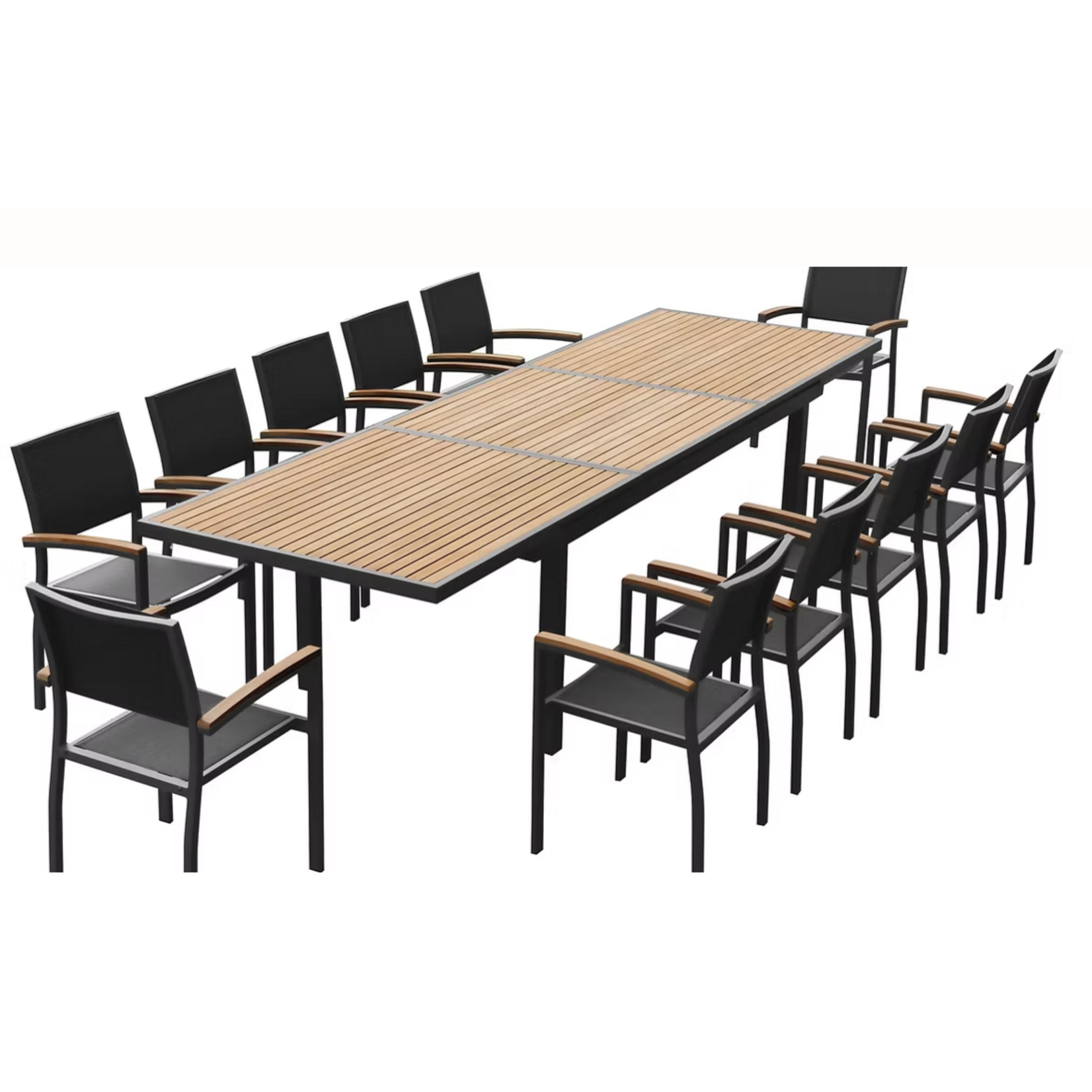 HIGOLD HIGOLD HECK XL Extension Dining Set - 13 Pc - Nero