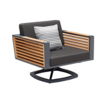 HIGOLD HIGOLD NEW YORK Swivel Lounge Chair - Charcoal