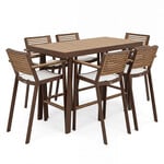 HIGOLD HIGOLD YORK Bar Dining Set - 7Pc- Latte