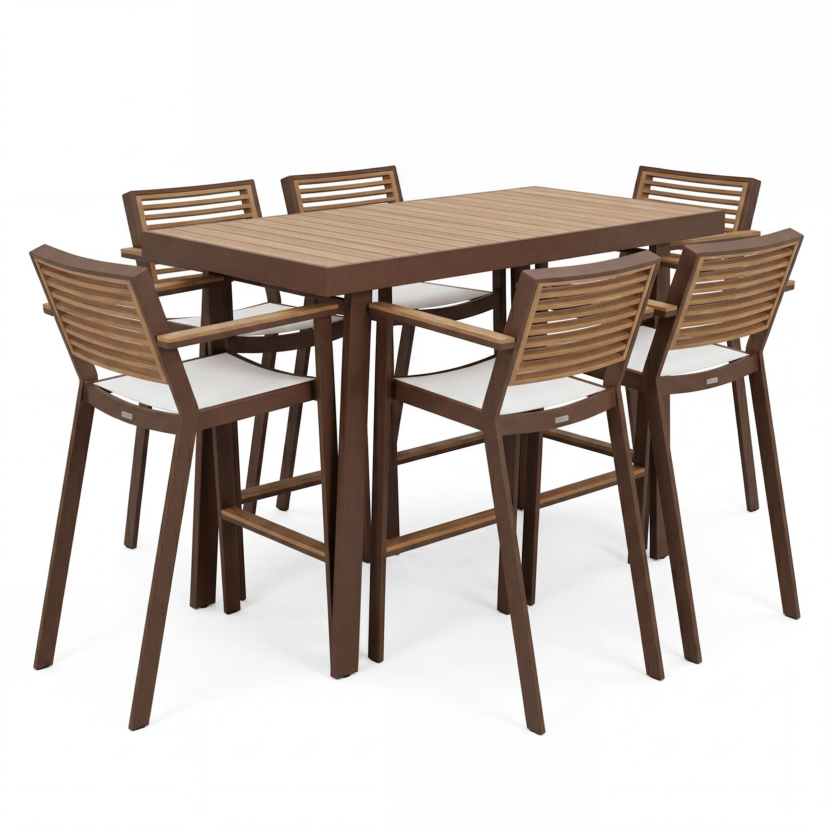 HIGOLD HIGOLD YORK Bar Dining Set - 7Pc- Latte