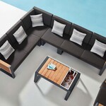 HIGOLD HIGOLD NEW YORK Loveseat Sectional Set - Nero