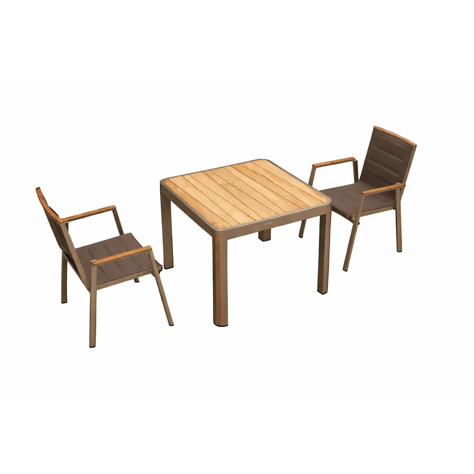 HIGOLD HIGOLD GENEVA Square Umbrella Dining Set - 5pc - Latte