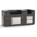 American Outdoor Grill AOG 30" Island Bundle 77"W x 36"D x 51"H - Black Lava