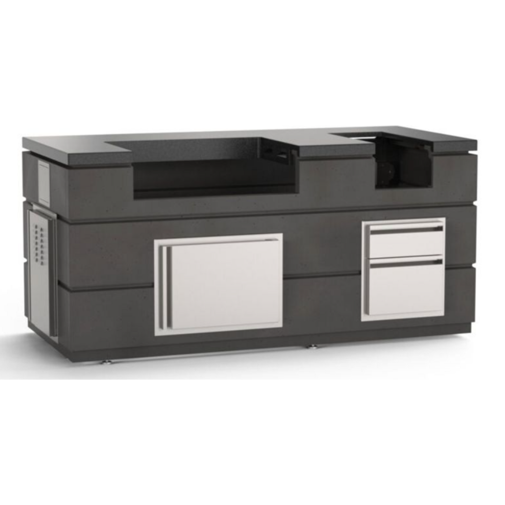 American Outdoor Grill AOG 30" Island Bundle 77"W x 36"D x 51"H - Black Lava