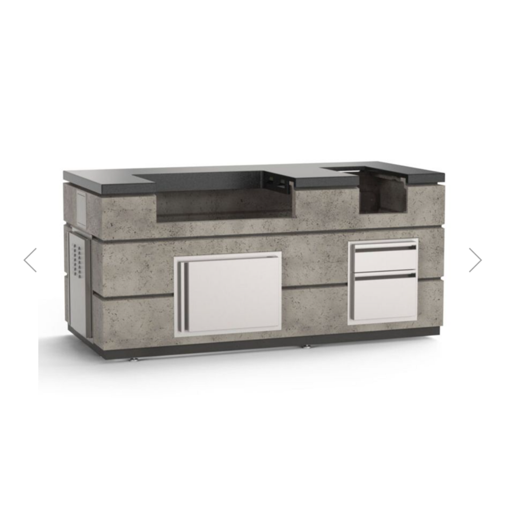 American Outdoor Grill AOG 30" Island Bundle 77"W x 36"D x 51"H - Light Basalt