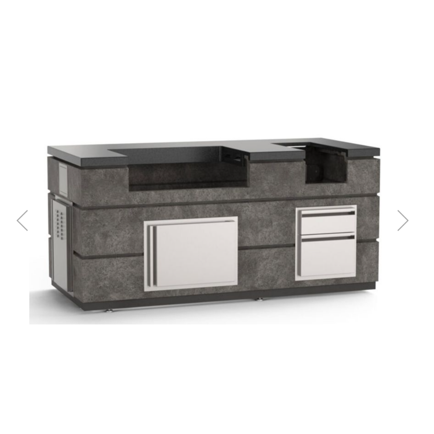 American Outdoor Grill AOG 30" Island Bundle 77"W x 36"D x 51"H - Dark Basalt