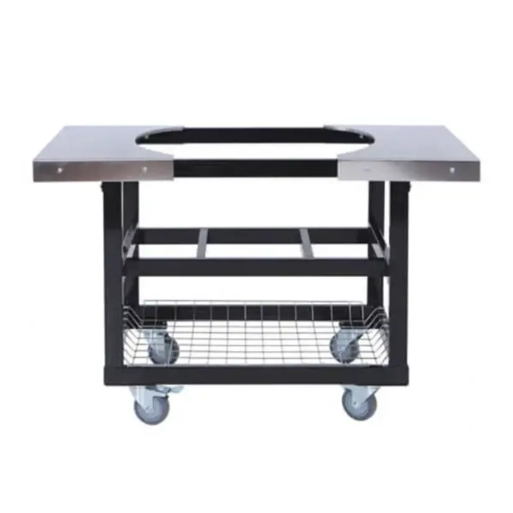 Primo Primo Oval LG & XL Cart Base with Basket and Stainless Side Shelves