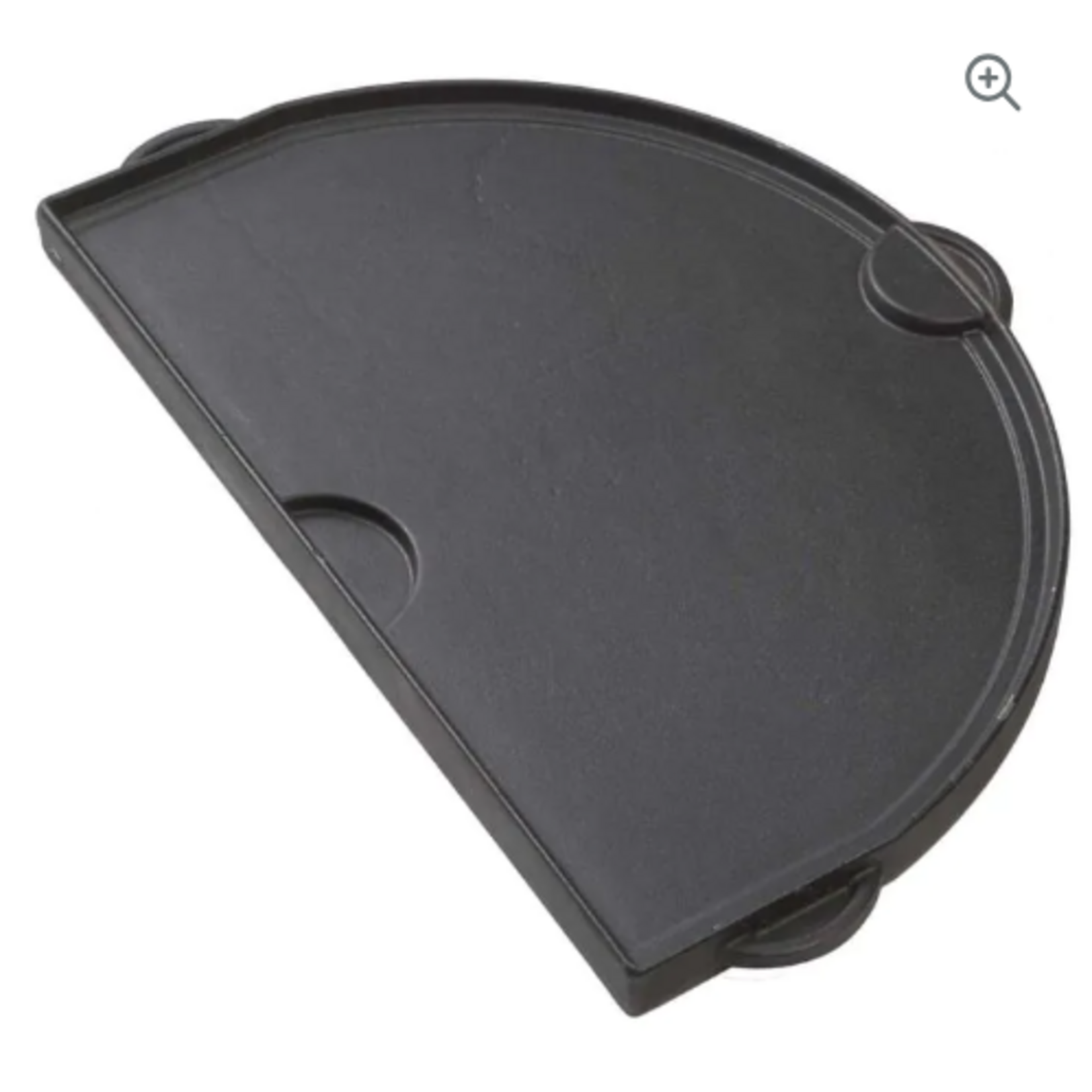 Primo Primo Griddle, Half Moon, Cast Iron, Flat and Grooved for XXL (1 Pc)